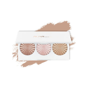 Champagne Highlighter Makeup Palette for Cheeks Nose Eyes